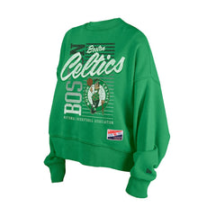 Kelly Green Boston Celtics Women's Boxy Throwback Mineral Wash Sweatshirt | NBA