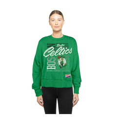 Kelly Green Boston Celtics Women's Boxy Throwback Mineral Wash Sweatshirt | NBA