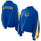 Royal Golden State Warriors Women's Sport Night Balloon Sleeves Sweatshirt sale | NBA