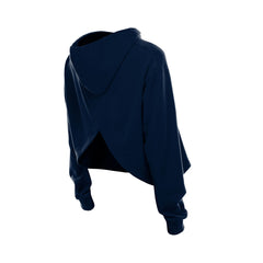 Navy Minnesota Timberwolves Women's Glam Game Open Back Hoodie | NBA