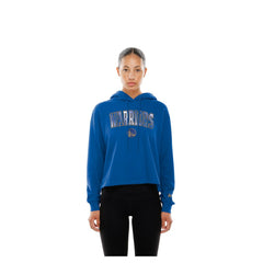 Royal Golden State Warriors Women's Glam Game Open Back Hoodie sale | NBA