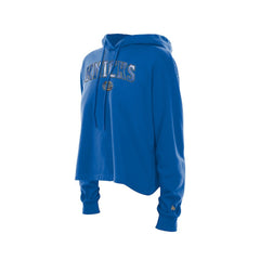 Blue New York Knicks Women's Glam Game Open Back Hoodie | NBA