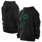 Black Boston Celtics Sport Night Mineral Wash Pullover Hoodie | NBA