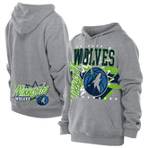 Heather Gray Minnesota Timberwolves Injection Sport Classics Fleece Hoodie | NBA