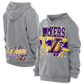 Heather Gray Los Angeles Lakers Injection Sport Classics Fleece Hoodie | NBA
