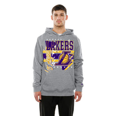 Heather Gray Los Angeles Lakers Injection Sport Classics Fleece Hoodie | NBA