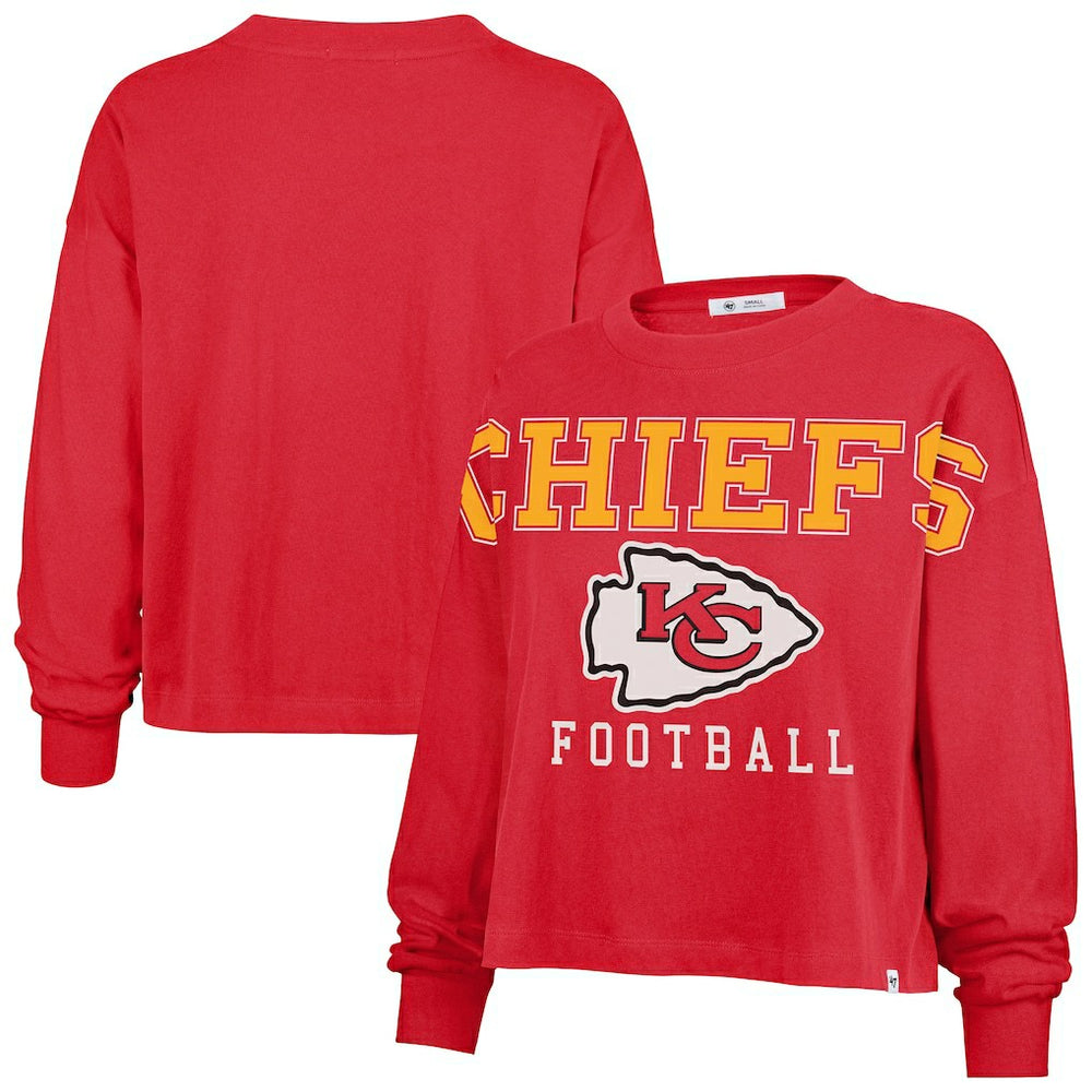 Kansas City Chiefs '47 Women's Outreach City Oversized Long Sleeve T-Shirt | NFL Near me