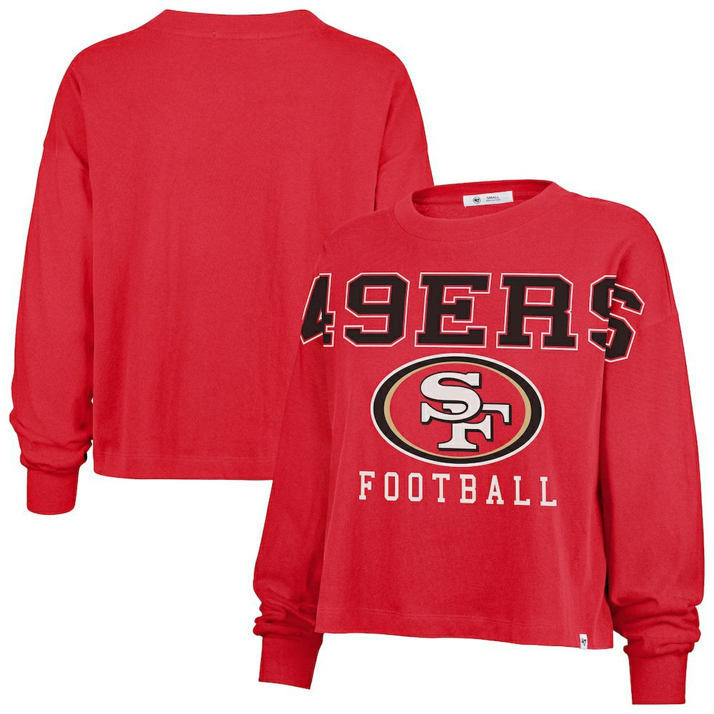 San Francisco 49ers '47 Women's Outreach City Oversized Long Sleeve T-Shirt | NFL Sale