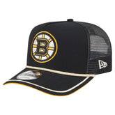 Boston Bruins New Era Vintage Team Rope A-Frame 9FIFTY Snapback Hat - NHL Hats