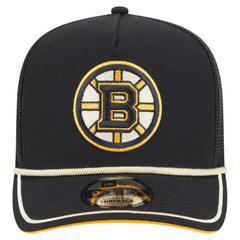 Boston Bruins New Era Vintage Team Rope A-Frame 9FIFTY Snapback Hat - NHL Hats