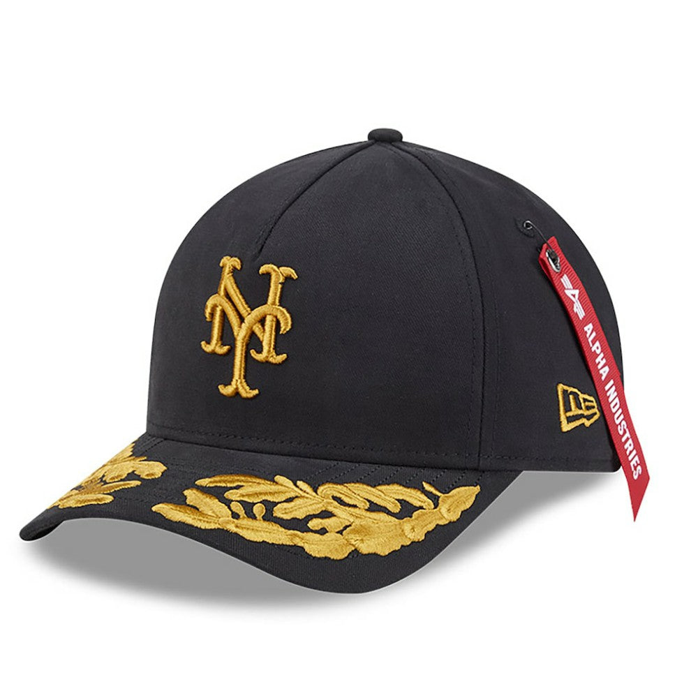New York Mets New Era x Alpha Industries A-Frame 9FORTY Adjustable Hat - MLB Hats