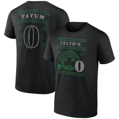 Black Jayson Tatum Boston Celtics Ugly Sweater Name & Number T-Shirt | NBA