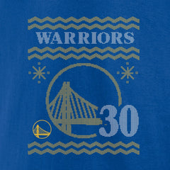 Royal Stephen Curry Golden State Warriors Ugly Sweater Name & Number T-Shirt sale | NBA