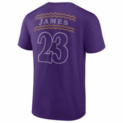 Purple LeBron James Los Angeles Lakers Ugly Sweater Name & Number T-Shirt | NBA