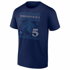 Navy Anthony Edwards Minnesota Timberwolves Ugly Sweater Name & Number T-Shirt | NBA