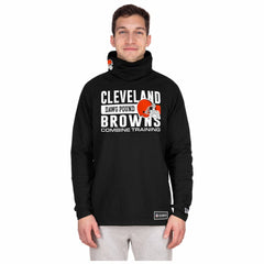 Cleveland Browns Functional Fandom Balaclava Helmet Stripe Tri-Blend Hoodie | NFL Online