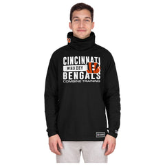 Cincinnati Bengals Functional Fandom Balaclava Helmet Stripe Tri-Blend Hoodie | NFL US