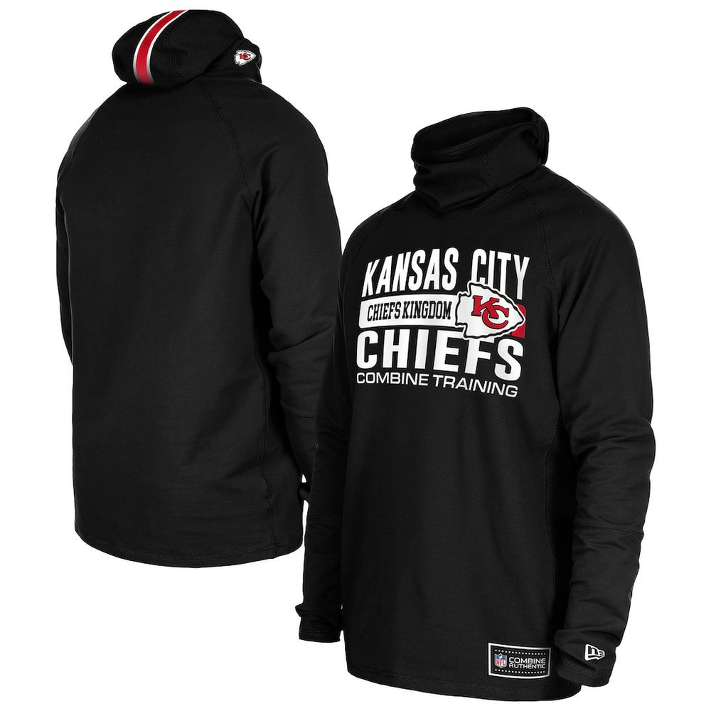 Kansas City Chiefs Functional Fandom Balaclava Helmet Stripe Tri-Blend Hoodie | NFL Hot