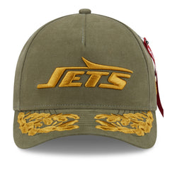 New York Jets x Alpha Industries A-Frame 9FORTY Adjustable Hat | NFL On sale