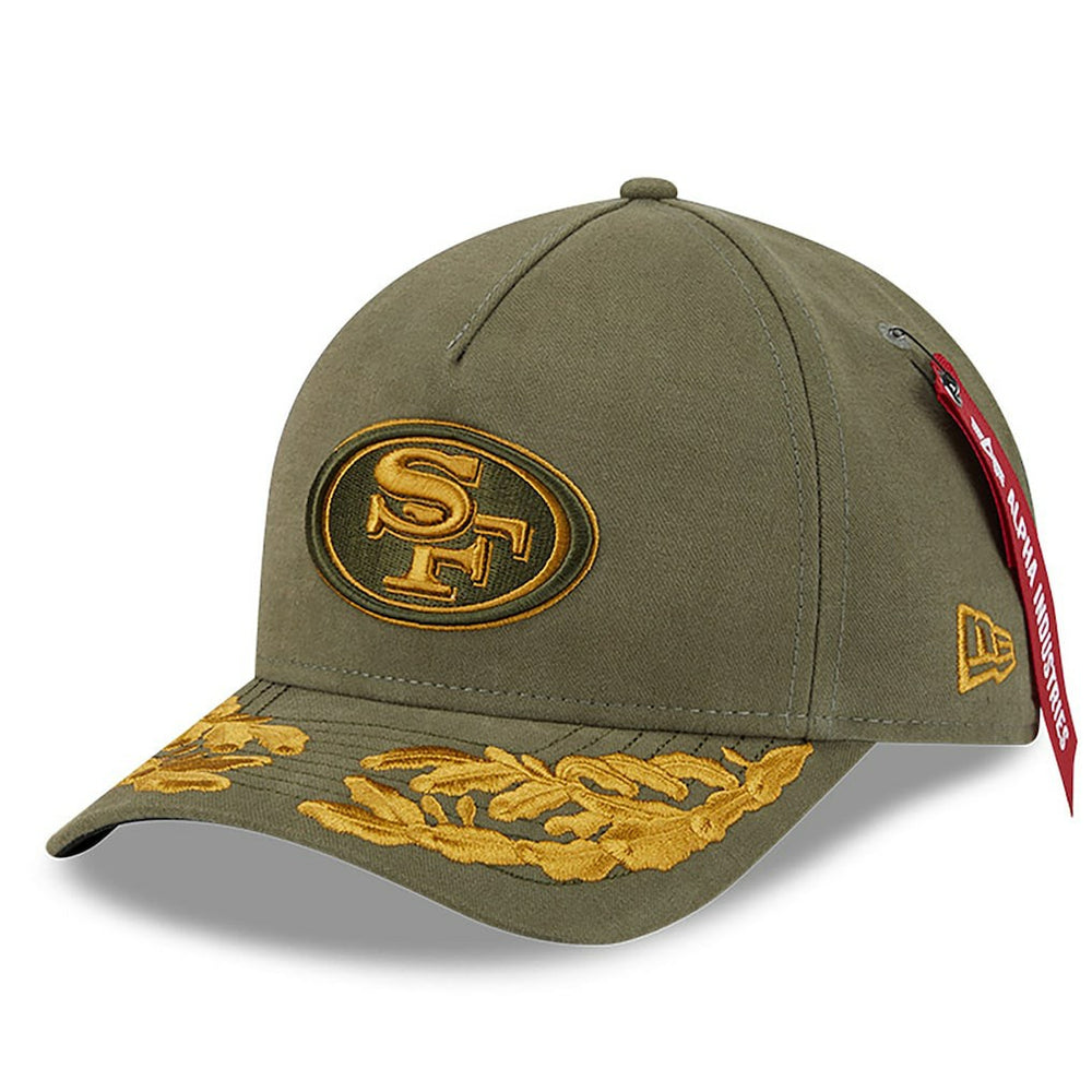 San Francisco 49ers x Alpha Industries A-Frame 9FORTY Adjustable Hat | NFL Hot