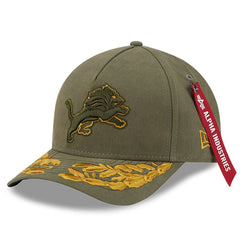 Detroit Lions x Alpha Industries A-Frame 9FORTY Adjustable Hat | NFL Hot