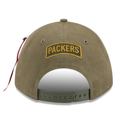 Green Bay Packers x Alpha Industries A-Frame 9FORTY Adjustable Hat | NFL Online
