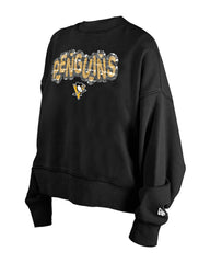 Pittsburgh Penguins New Era Girls Youth Flip Sequin Sweatshirt - NHL Sweatshirts