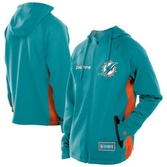 Miami Dolphins Combine Authentic Raglan Scuba Full-Zip Hoodie | NFL Hot