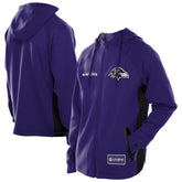 Baltimore Ravens Combine Authentic Raglan Scuba Full-Zip Hoodie | NFL Outlet