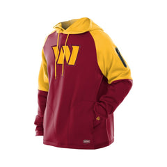 Washington Commanders Combine Authentic Color Block Raglan Pullover Hoodie | NFL Near me