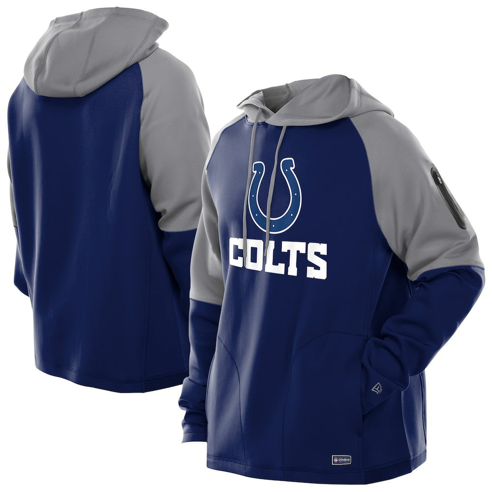 Indianapolis Colts Combine Authentic Color Block Raglan Pullover Hoodie | NFL On sale