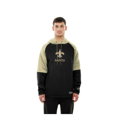 New Orleans Saints Combine Authentic Color Block Raglan Pullover Hoodie | NFL Discount