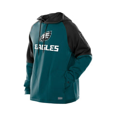 Philadelphia Eagles Combine Authentic Color Block Raglan Pullover Hoodie | NFL On sale