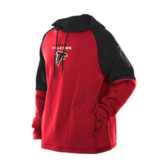 Atlanta Falcons Combine Authentic Color Block Raglan Pullover Hoodie | NFL Outlet