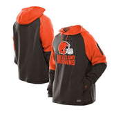 Cleveland Browns Combine Authentic Color Block Raglan Pullover Hoodie | NFL Outlet