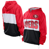 San Francisco 49ers Ripstop Quarter-Zip Hooded Windbreaker | NFL Hot
