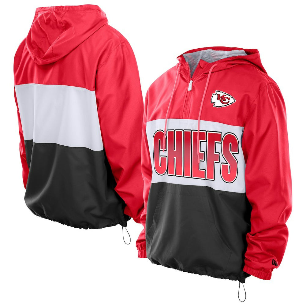 Kansas City Chiefs Ripstop Quarter-Zip Hooded Windbreaker | NFL Online