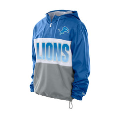 Detroit Lions Ripstop Quarter-Zip Hooded Windbreaker | NFL On sale