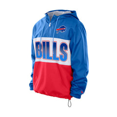 Buffalo Bills Ripstop Quarter-Zip Hooded Windbreaker | NFL Outlet