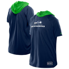 Seattle Seahawks Combine Authentic Hooded Raglan Short-Sleeve T-Shirt | NFL Discount