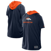 Denver Broncos Combine Authentic Hooded Raglan Short-Sleeve T-Shirt | NFL Discount