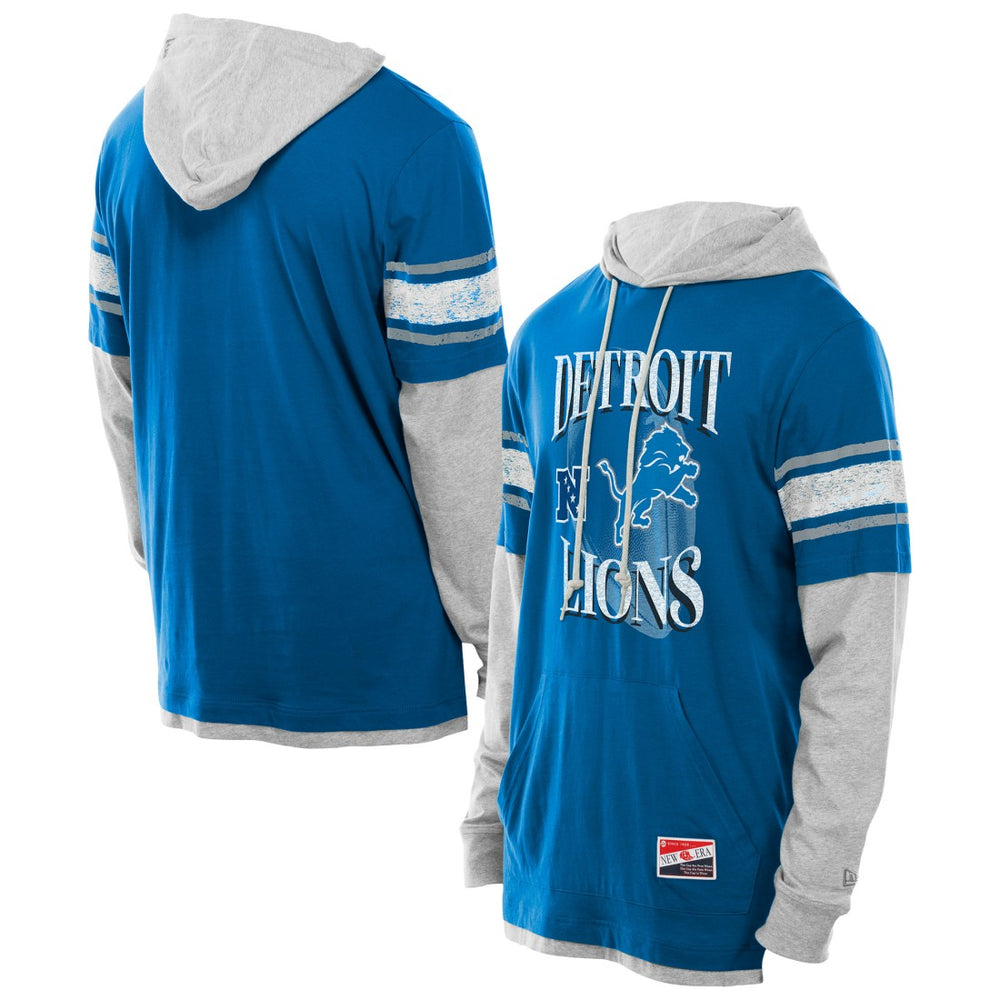 Detroit Lions Twofer Layered Long Sleeve Hoodie T-Shirt | NFL Outlet
