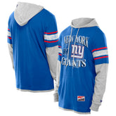 New York Giants Twofer Layered Long Sleeve Hoodie T-Shirt | NFL Outlet