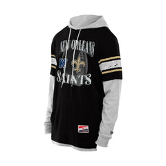 New Orleans Saints Twofer Layered Long Sleeve Hoodie T-Shirt | NFL US