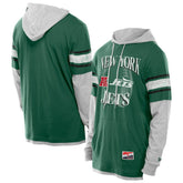 New York Jets Twofer Layered Long Sleeve Hoodie T-Shirt | NFL Discount