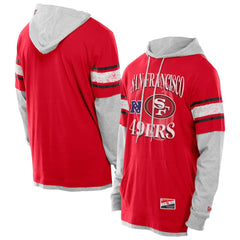 San Francisco 49ers Twofer Layered Long Sleeve Hoodie T-Shirt | NFL Discount