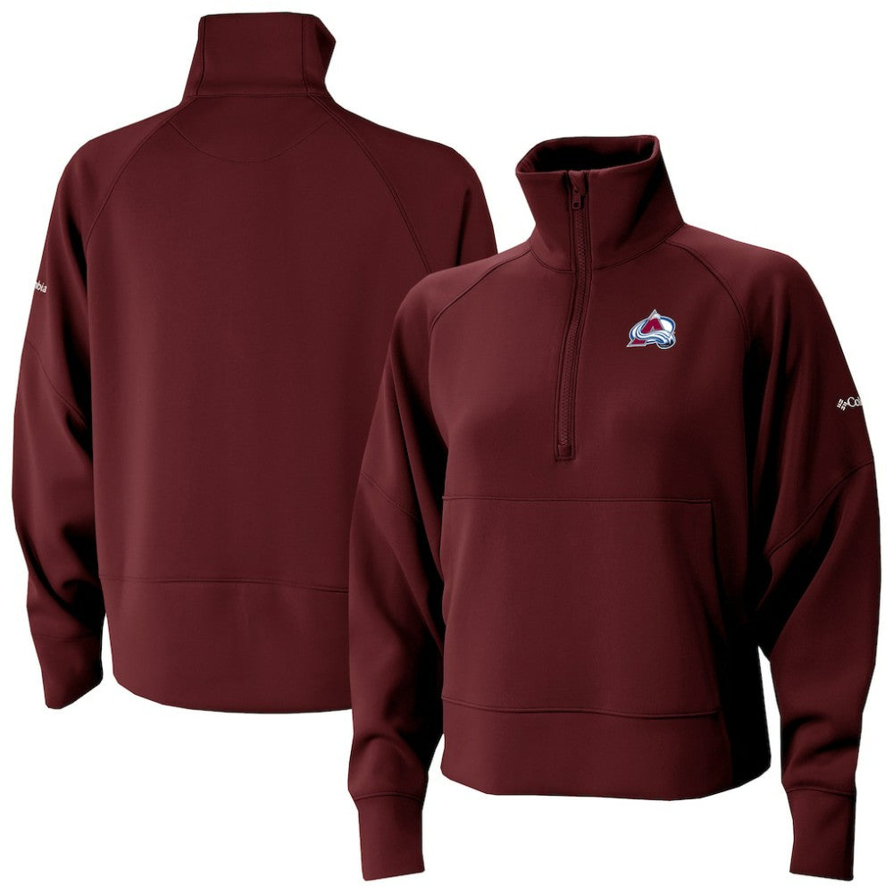 Colorado Avalanche Columbia Women's Wickhams Hills Raglan Omni-Wick Half-Zip Pullover - NHL Pullover