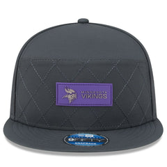 Minnesota Vikings 2025 Sideline Cold Weather Split Panel 9FIFTY Snapback Hat | NFL Near me