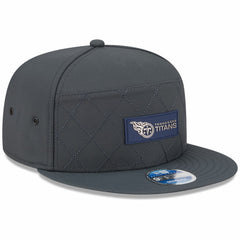 Tennessee Titans 2025 Sideline Cold Weather Split Panel 9FIFTY Snapback Hat | NFL On sale