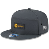Pittsburgh Steelers 2025 Sideline Cold Weather Split Panel 9FIFTY Snapback Hat | NFL On sale